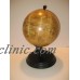 Vintage 13" High World Desk Globe With Wood Base   253797158529